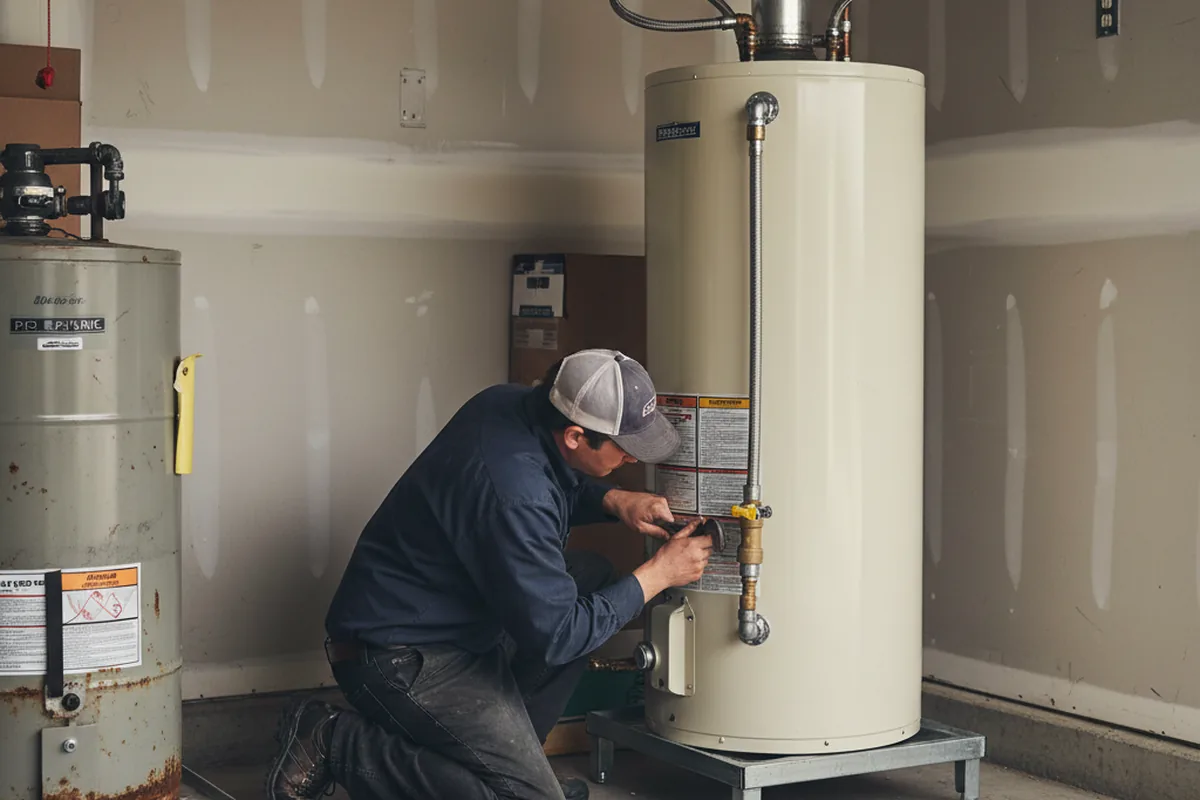 Water heater and shutoff valve replacement in Fair Oaks
